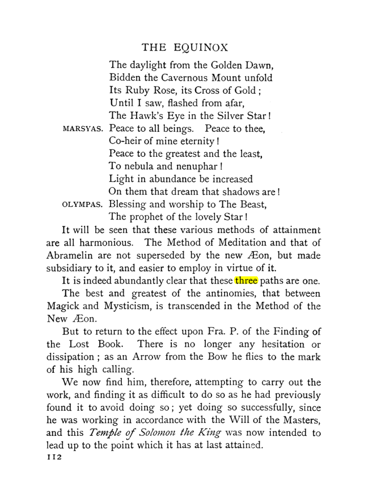 Original scan of The Equinox (Volume I, Number X), PDF page 152