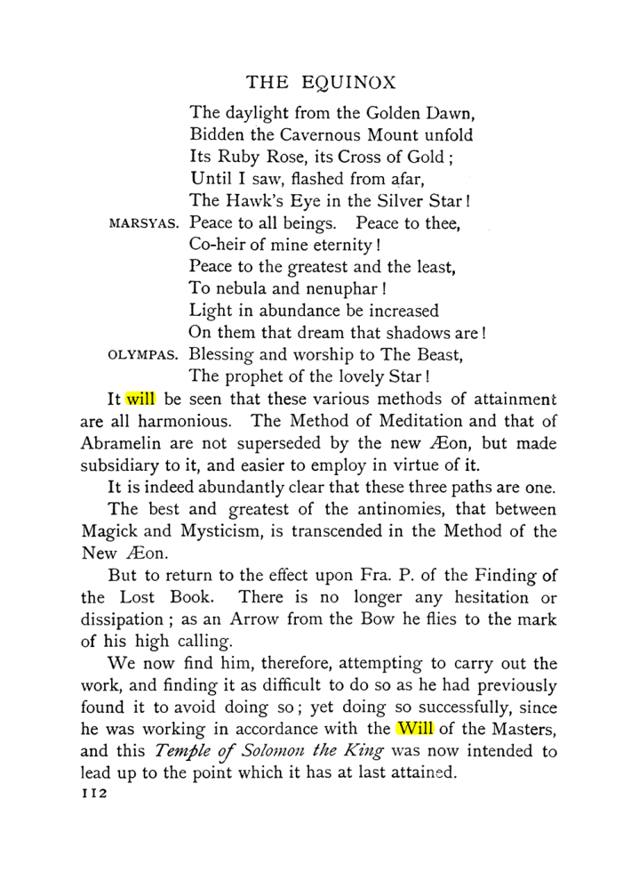Original scan of The Equinox (Volume I, Number X), PDF page 152