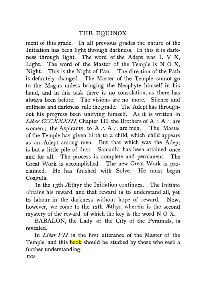 Original scan of The Equinox (Volume I, Number X), PDF page 160