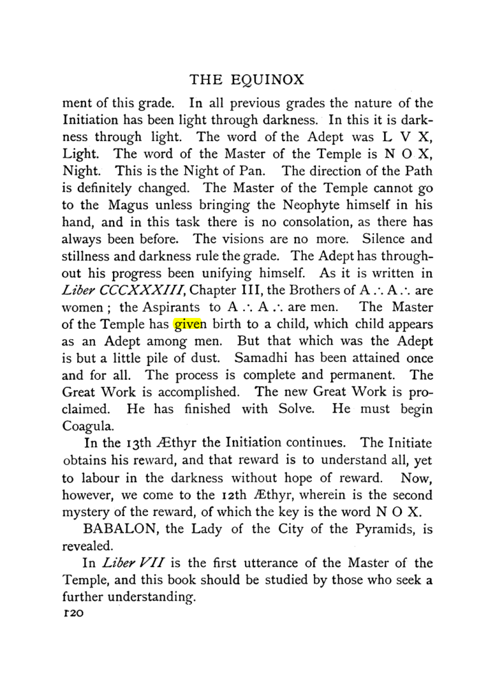 Original scan of The Equinox (Volume I, Number X), PDF page 160