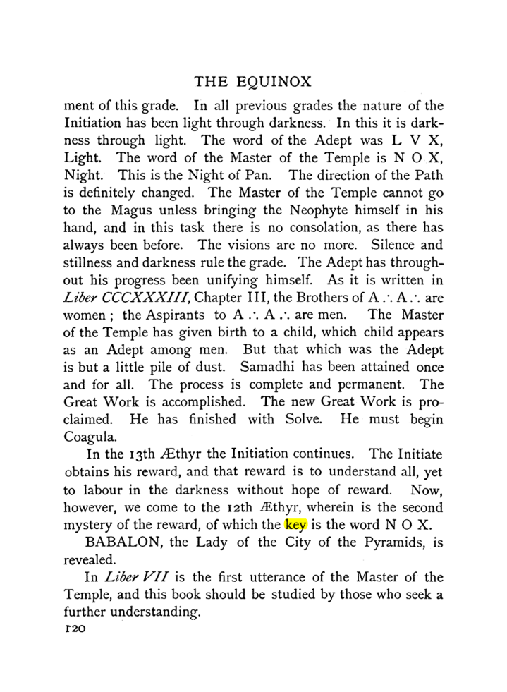 Original scan of The Equinox (Volume I, Number X), PDF page 160