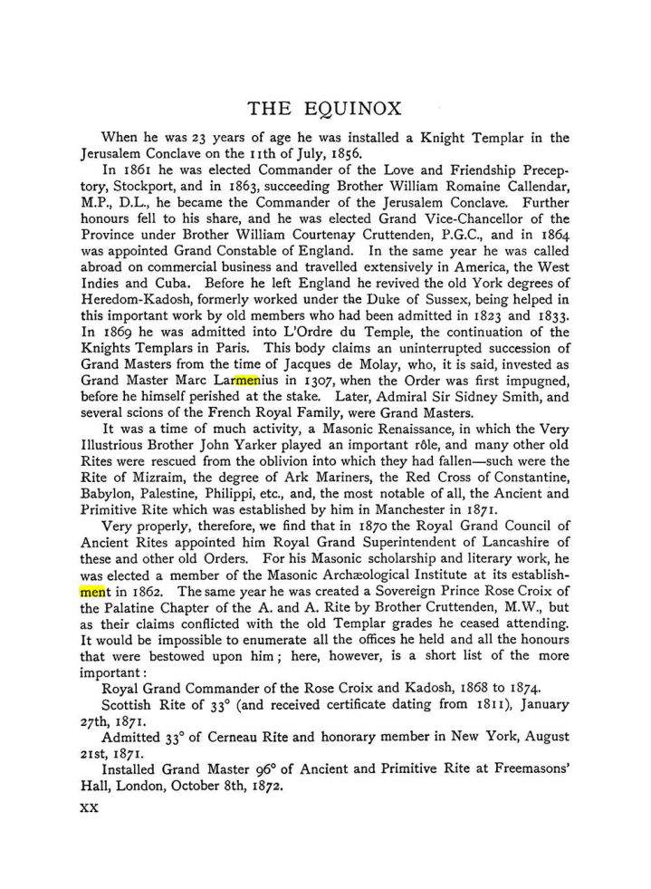 Original scan of The Equinox (Volume I, Number X), PDF page 20