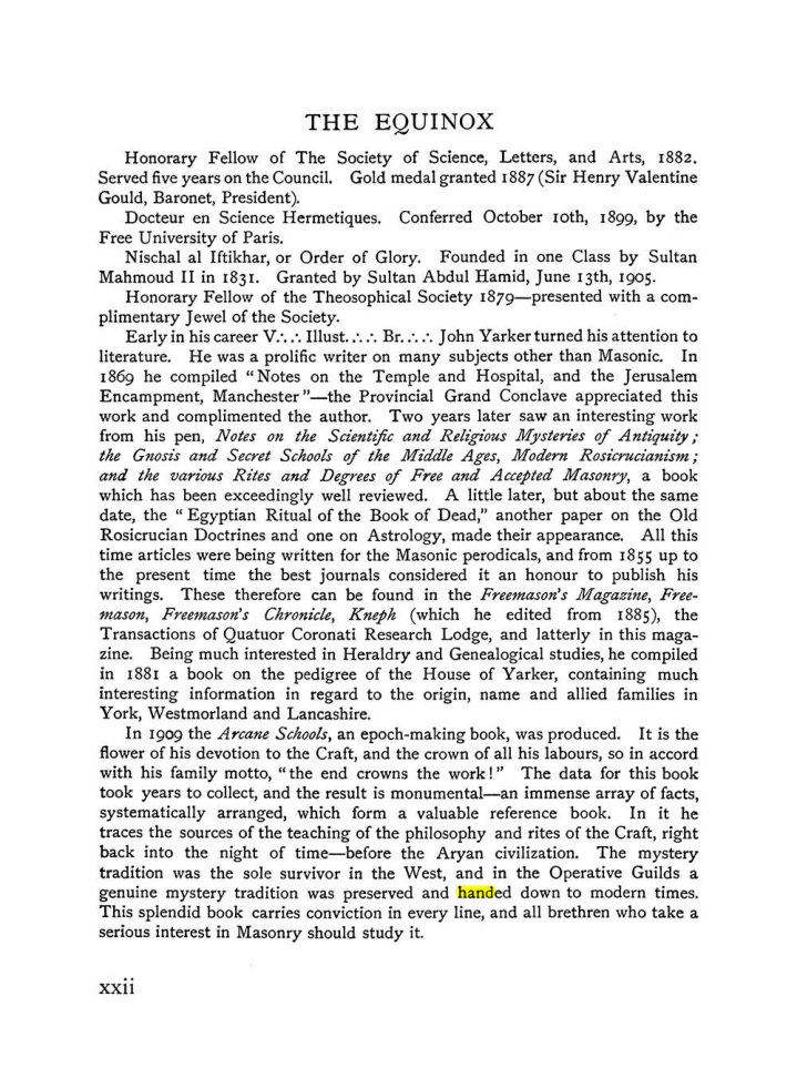 Original scan of The Equinox (Volume I, Number X), PDF page 22
