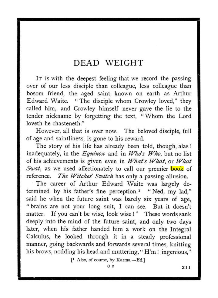 Original scan of The Equinox (Volume I, Number X), PDF page 249