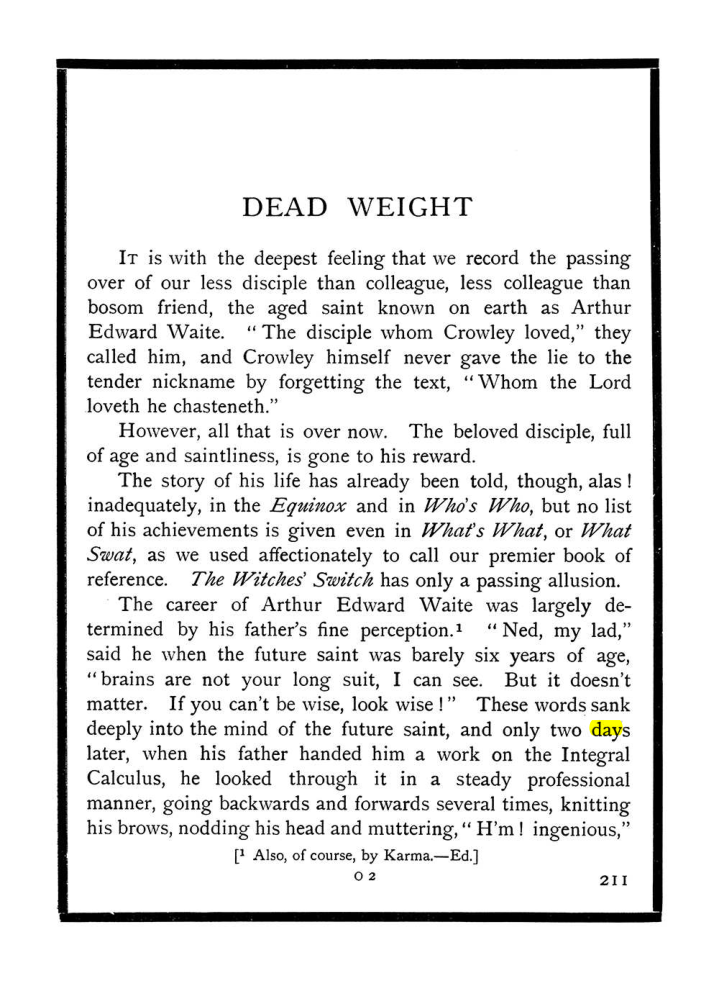Original scan of The Equinox (Volume I, Number X), PDF page 249