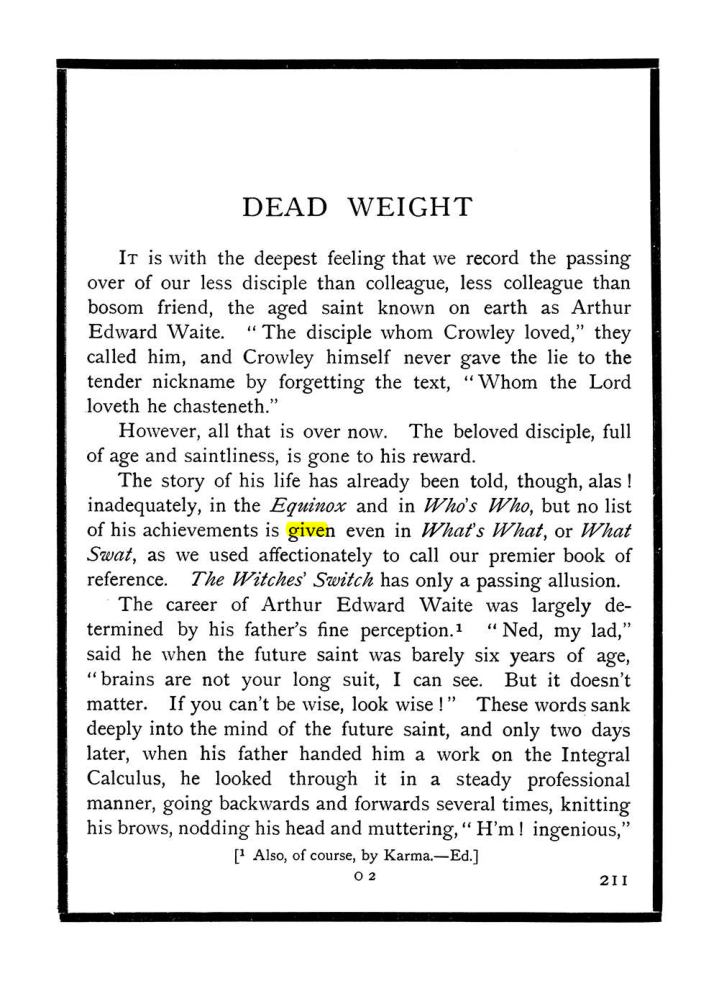 Original scan of The Equinox (Volume I, Number X), PDF page 249