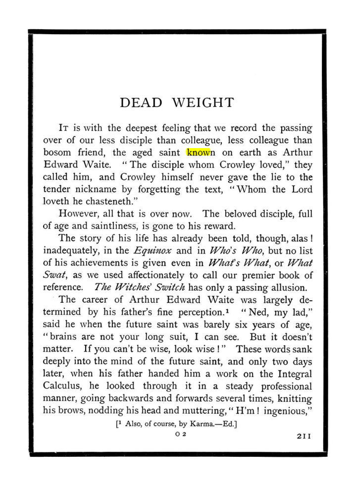 Original scan of The Equinox (Volume I, Number X), PDF page 249