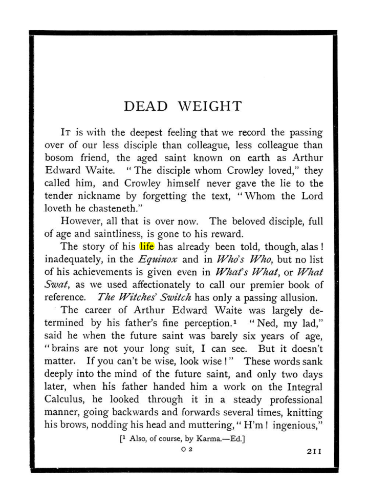 Original scan of The Equinox (Volume I, Number X), PDF page 249