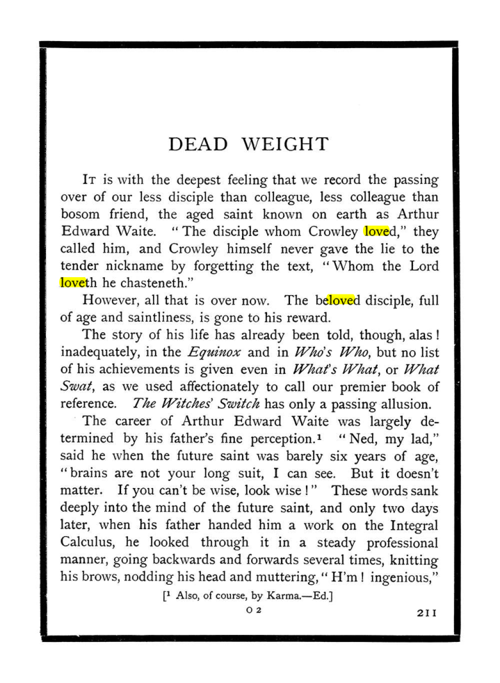 Original scan of The Equinox (Volume I, Number X), PDF page 249