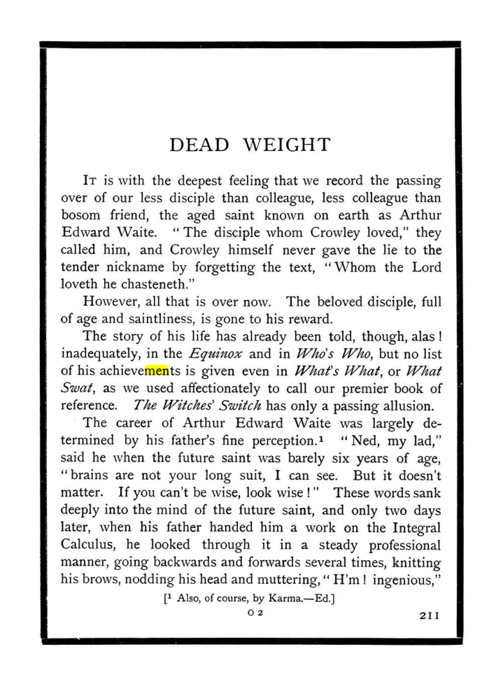 Original scan of The Equinox (Volume I, Number X), PDF page 249