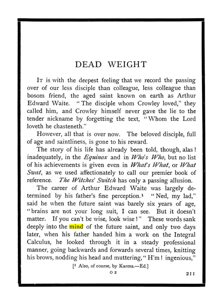 Original scan of The Equinox (Volume I, Number X), PDF page 249