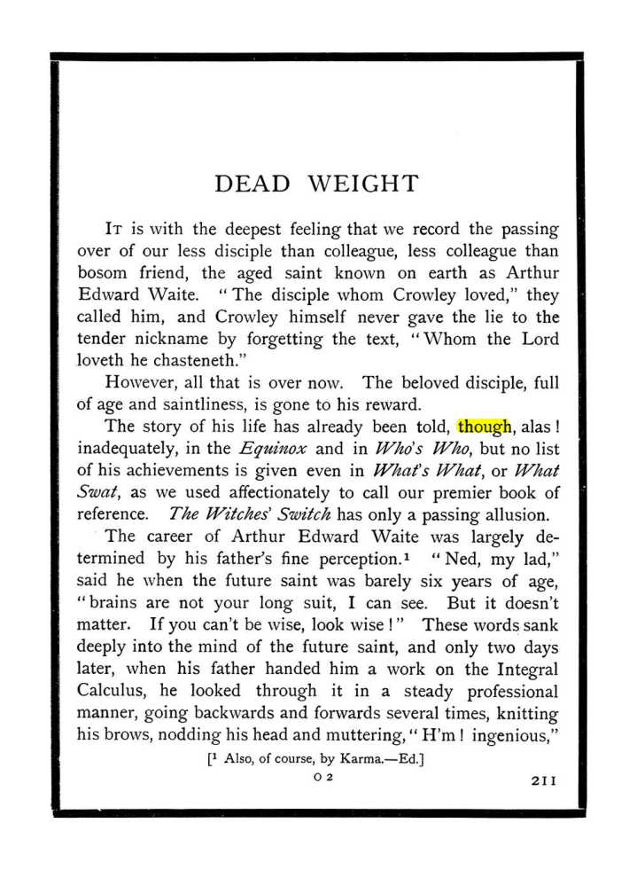 Original scan of The Equinox (Volume I, Number X), PDF page 249