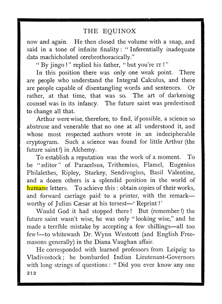 Original scan of The Equinox (Volume I, Number X), PDF page 250