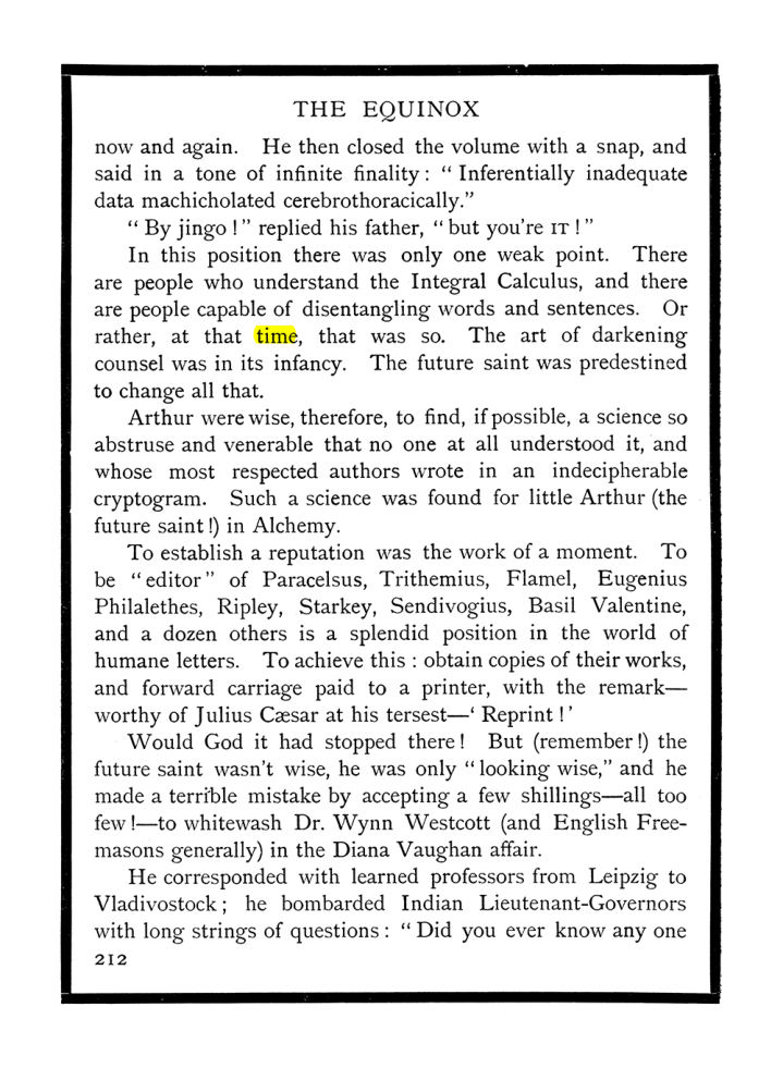Original scan of The Equinox (Volume I, Number X), PDF page 250