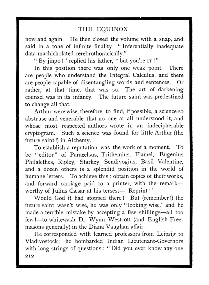 Original scan of The Equinox (Volume I, Number X), PDF page 250