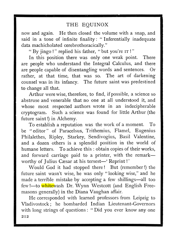 Original scan of The Equinox (Volume I, Number X), PDF page 250