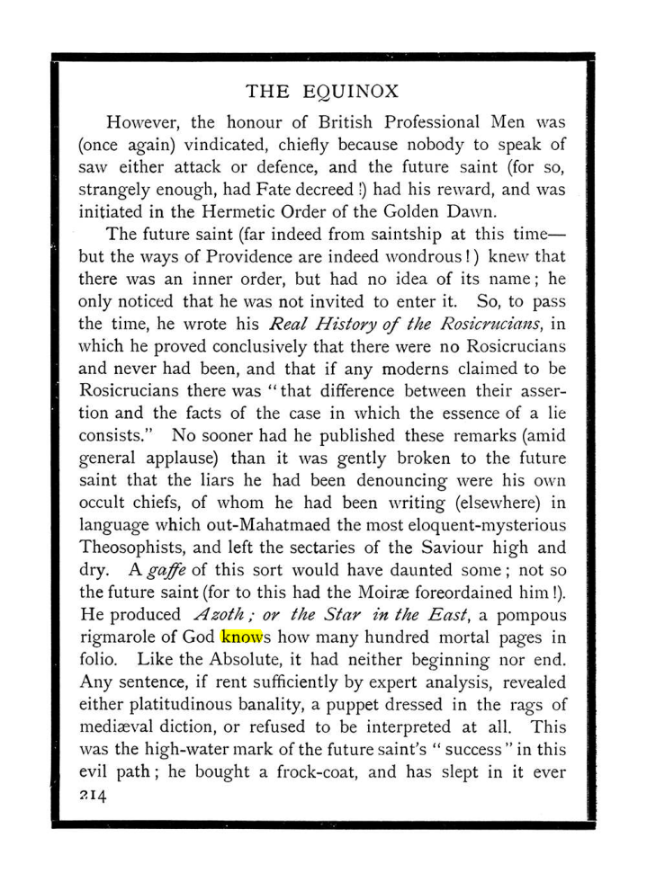 Original scan of The Equinox (Volume I, Number X), PDF page 252