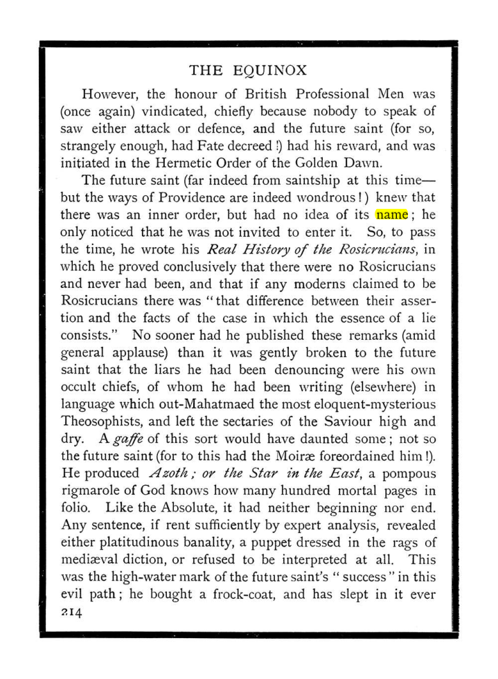 Original scan of The Equinox (Volume I, Number X), PDF page 252