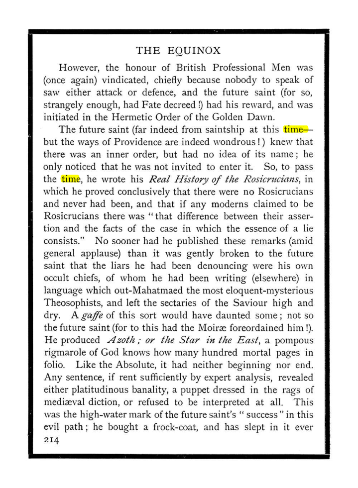 Original scan of The Equinox (Volume I, Number X), PDF page 252