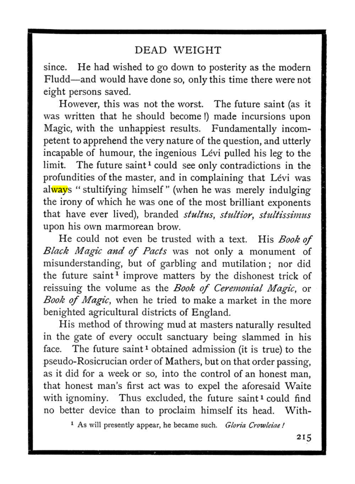 Original scan of The Equinox (Volume I, Number X), PDF page 253