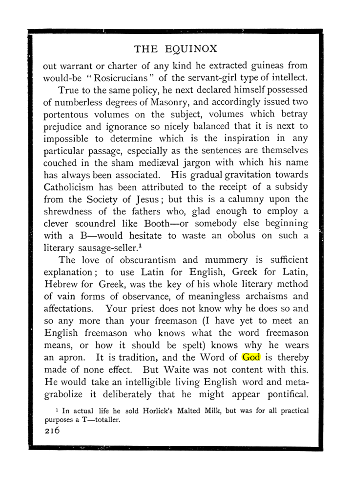 Original scan of The Equinox (Volume I, Number X), PDF page 254