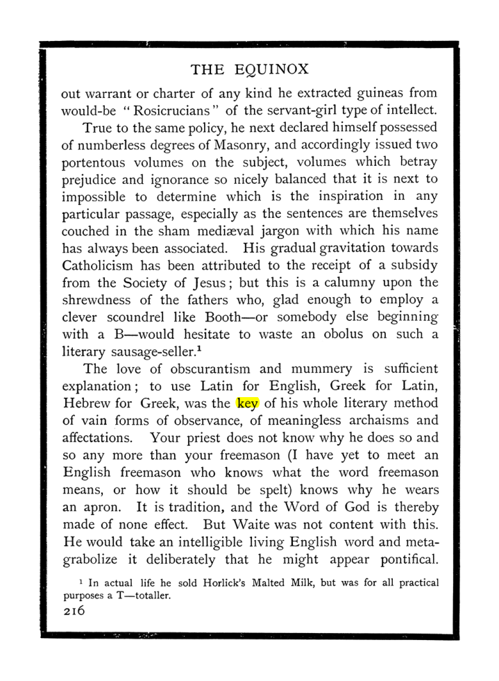 Original scan of The Equinox (Volume I, Number X), PDF page 254