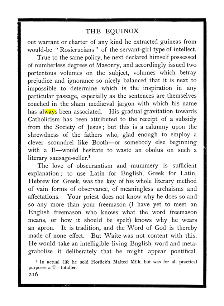 Original scan of The Equinox (Volume I, Number X), PDF page 254