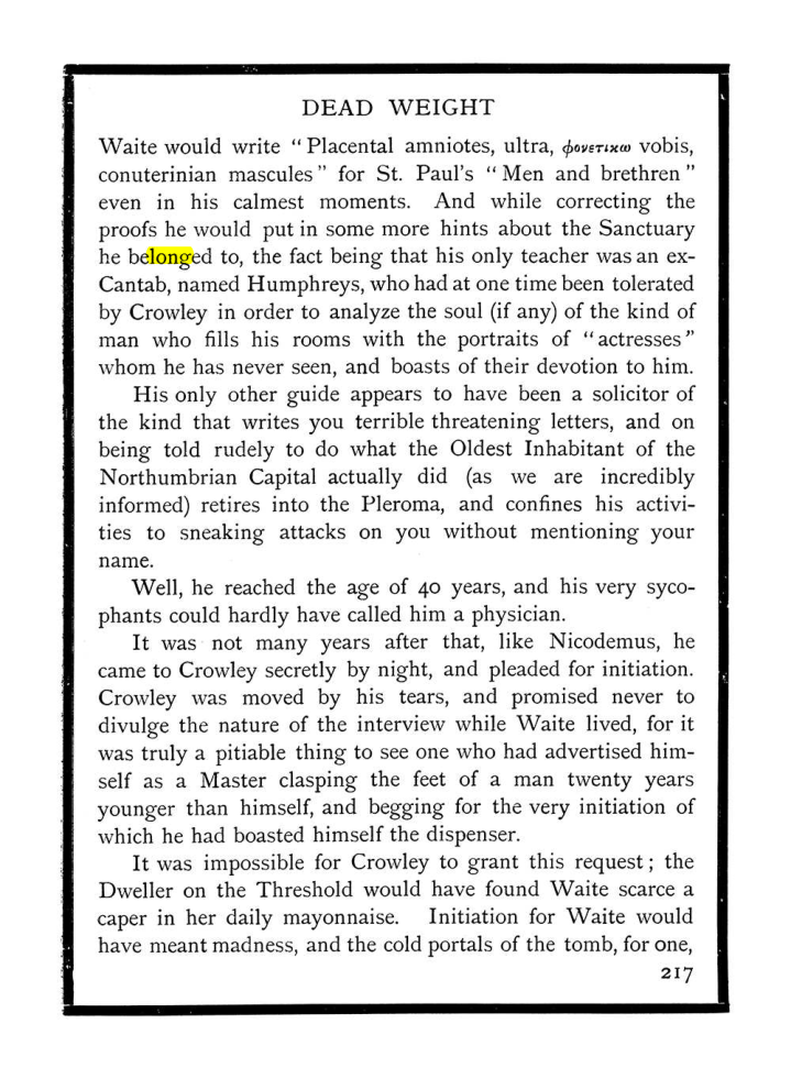 Original scan of The Equinox (Volume I, Number X), PDF page 255