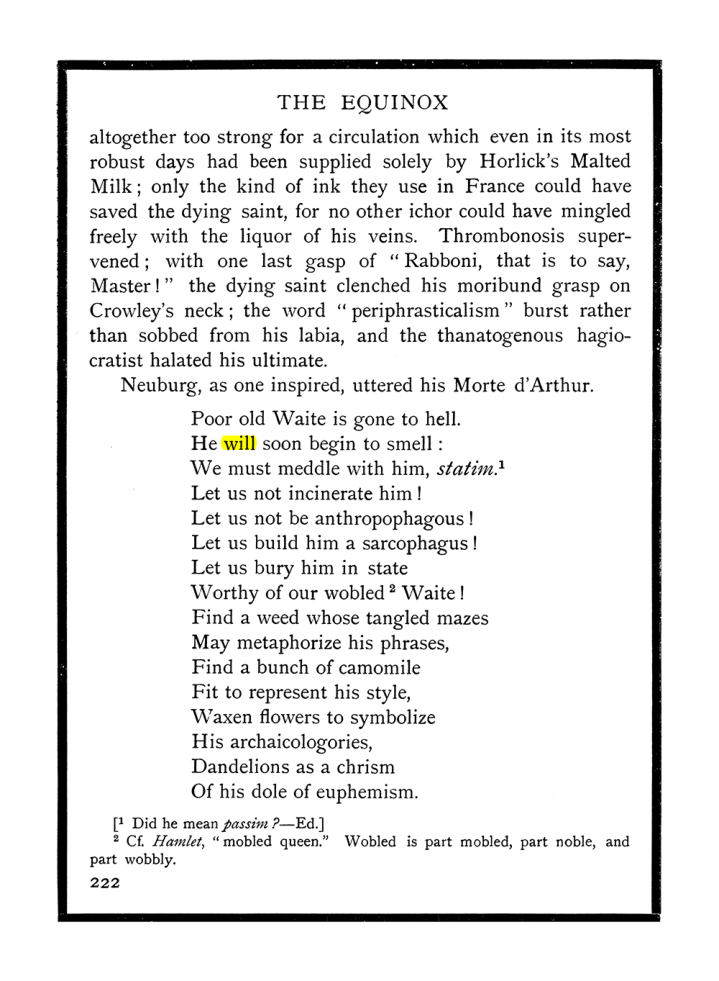Original scan of The Equinox (Volume I, Number X), PDF page 260