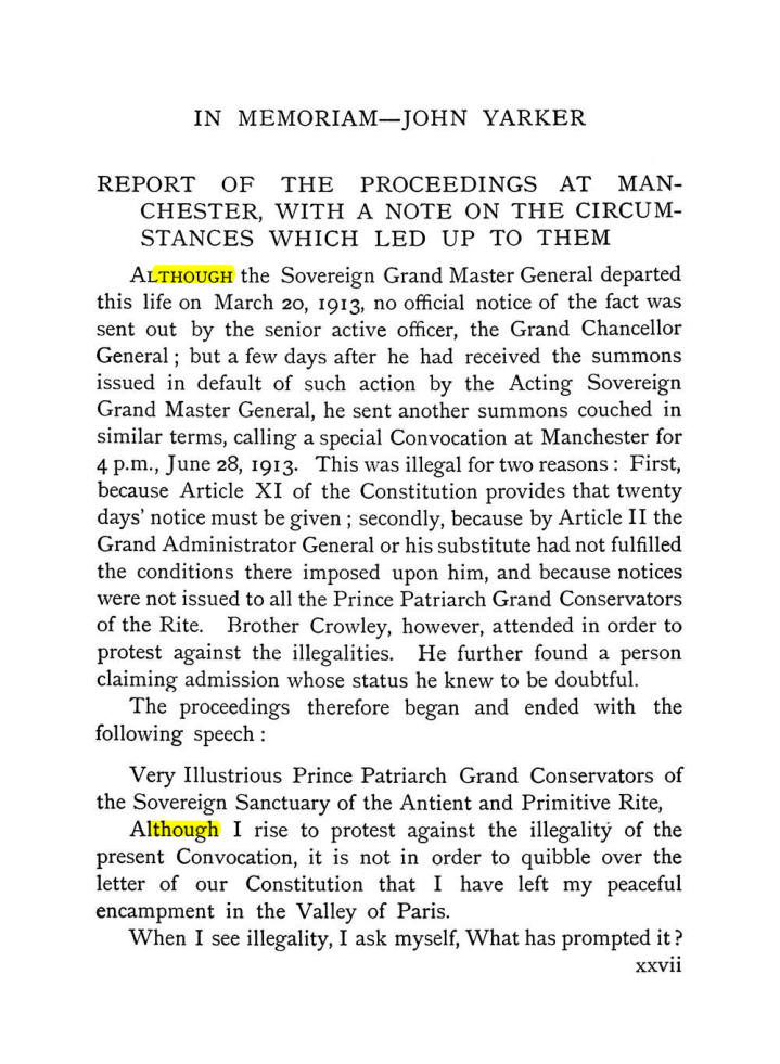 Original scan of The Equinox (Volume I, Number X), PDF page 27