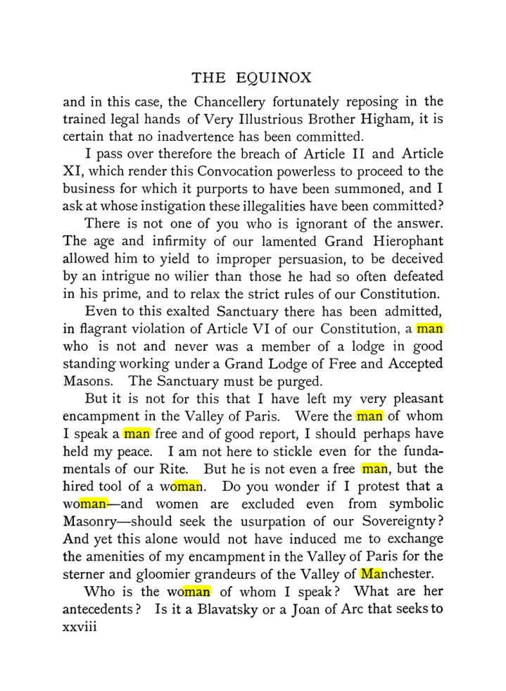 Original scan of The Equinox (Volume I, Number X), PDF page 28