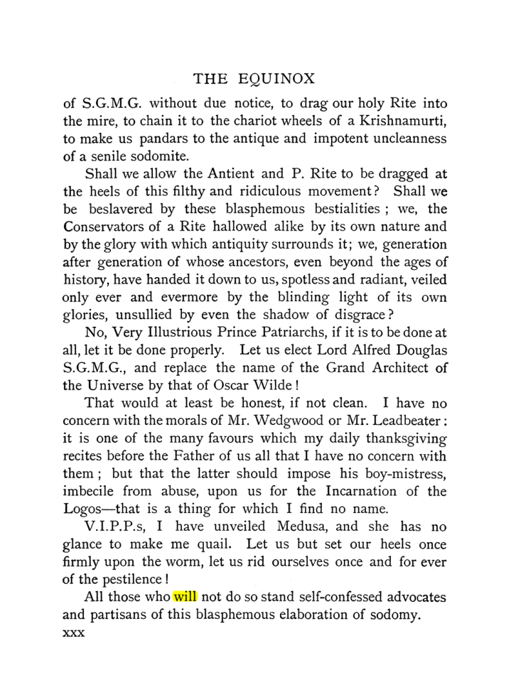 Original scan of The Equinox (Volume I, Number X), PDF page 30