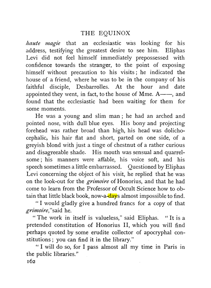 Original scan of The Equinox (Volume I, Number X), PDF page 460