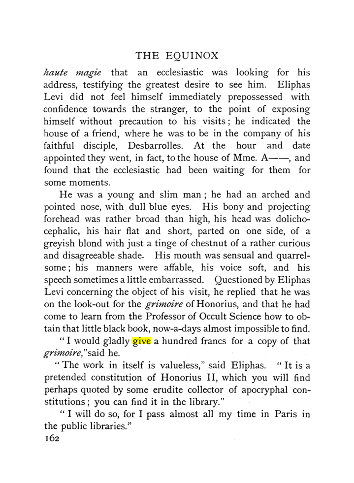 Original scan of The Equinox (Volume I, Number X), PDF page 460