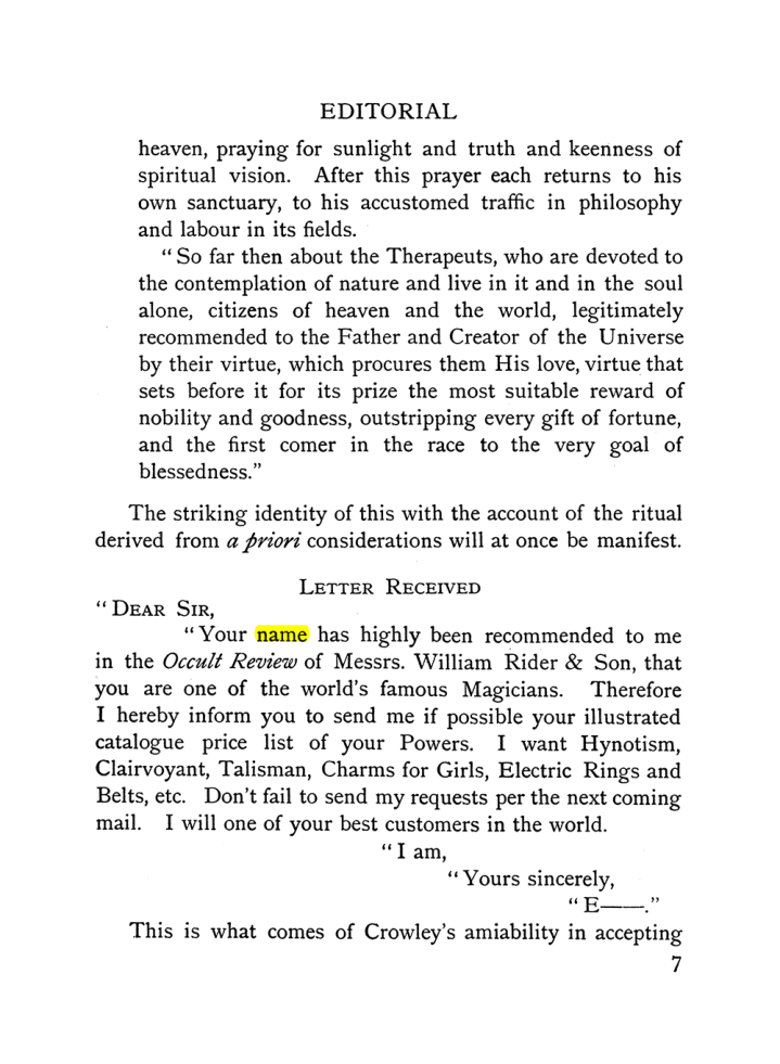 Original scan of The Equinox (Volume I, Number X), PDF page 47