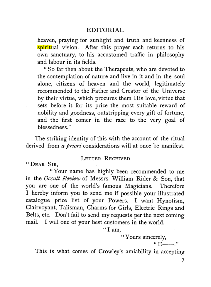 Original scan of The Equinox (Volume I, Number X), PDF page 47