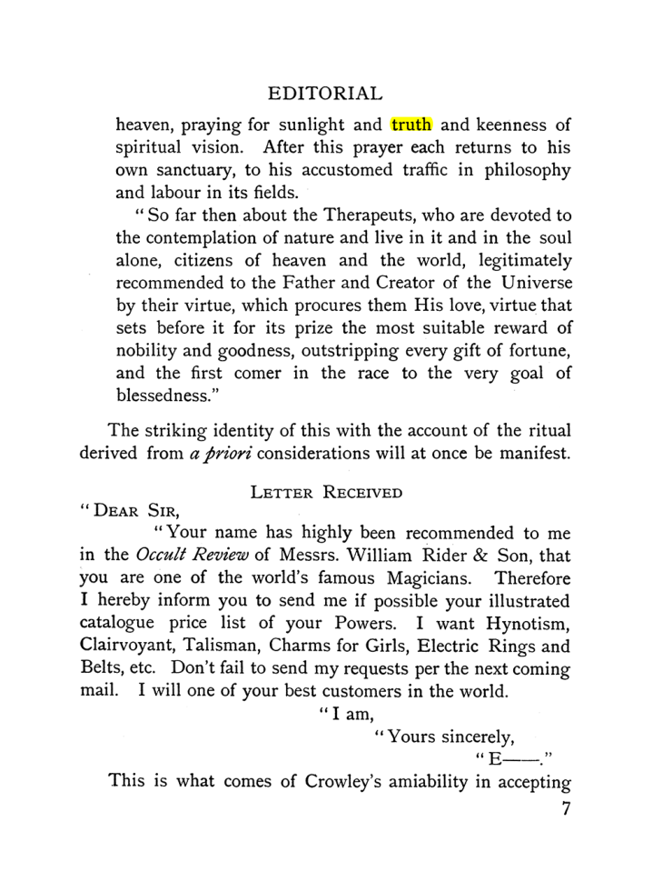 Original scan of The Equinox (Volume I, Number X), PDF page 47