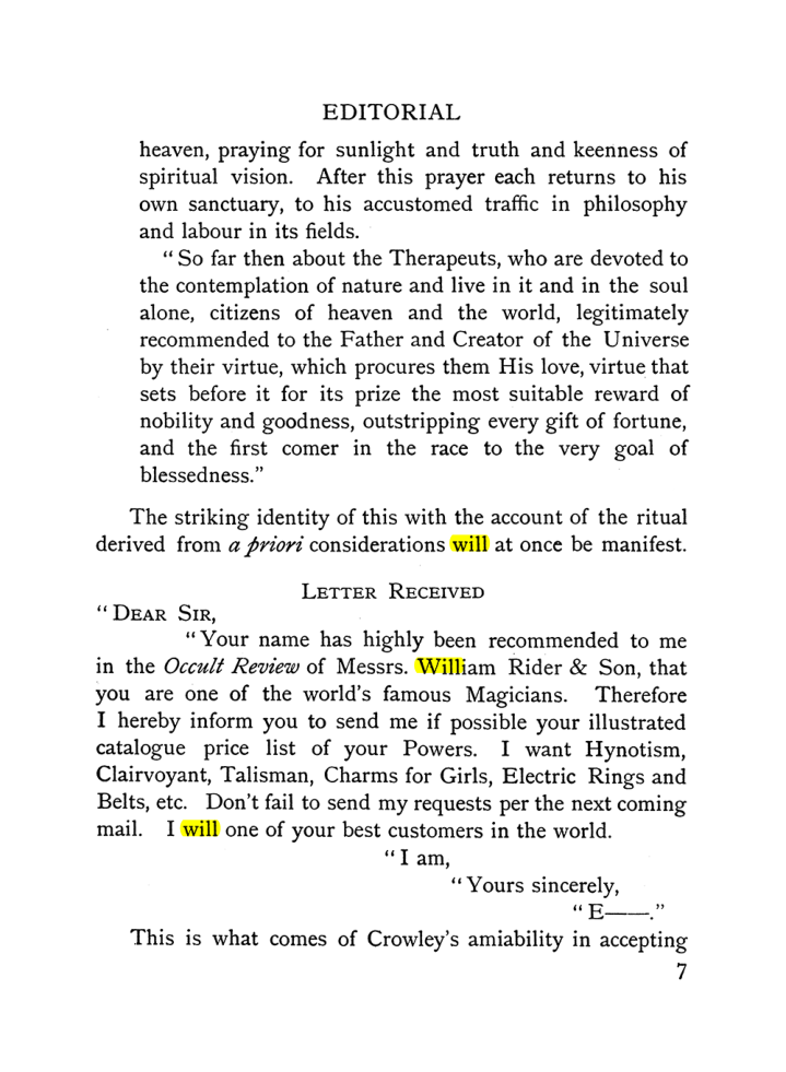 Original scan of The Equinox (Volume I, Number X), PDF page 47