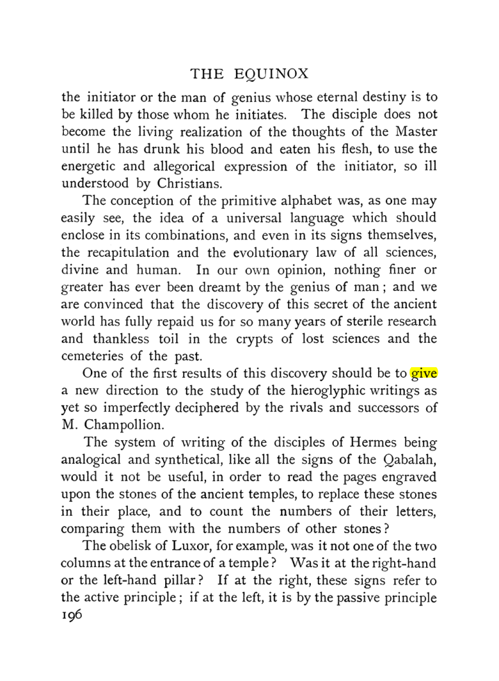Original scan of The Equinox (Volume I, Number X), PDF page 494