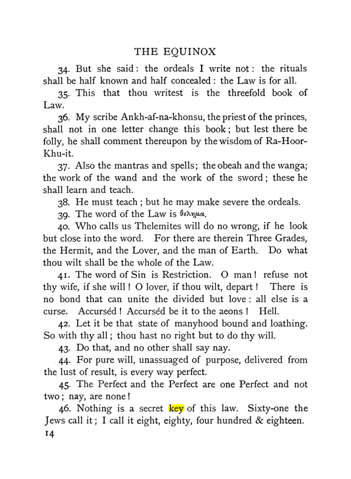Original scan of The Equinox (Volume I, Number X), PDF page 54