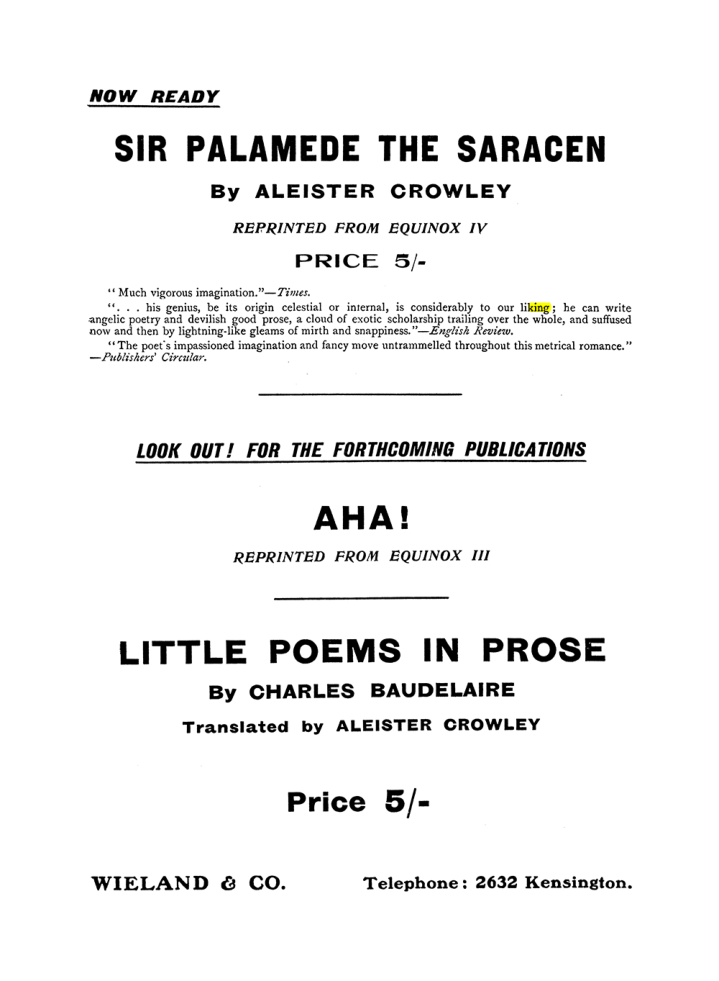 Original scan of The Equinox (Volume I, Number X), PDF page 591