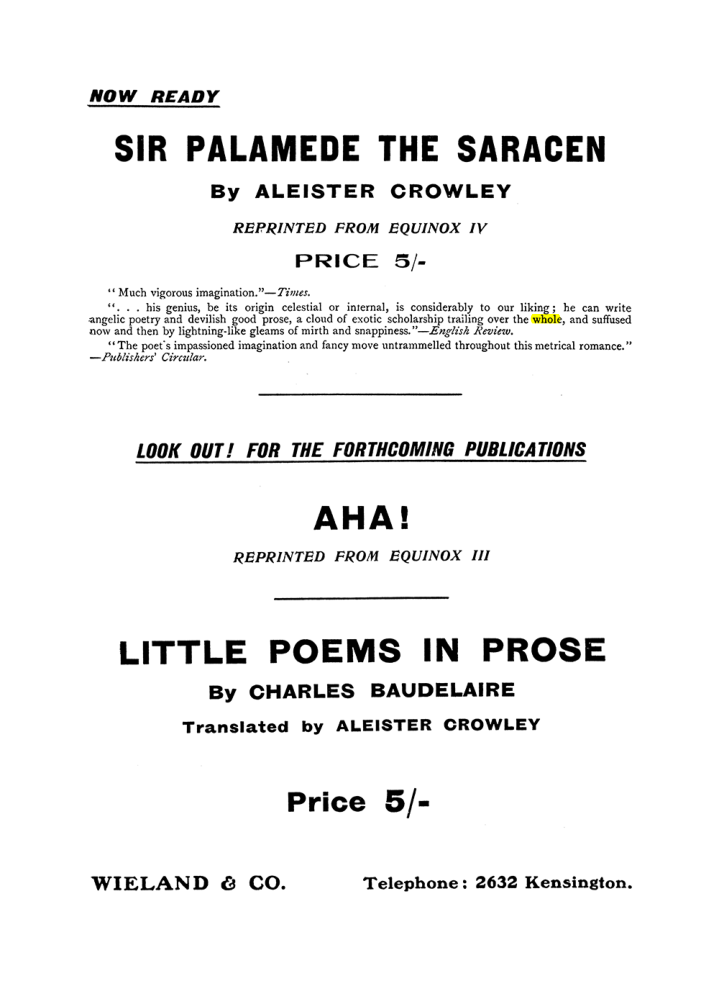 Original scan of The Equinox (Volume I, Number X), PDF page 591