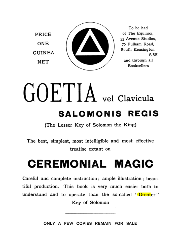 Original scan of The Equinox (Volume I, Number X), PDF page 592