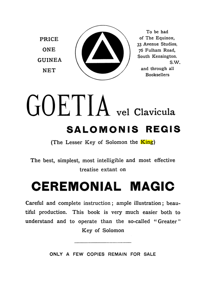 Original scan of The Equinox (Volume I, Number X), PDF page 592