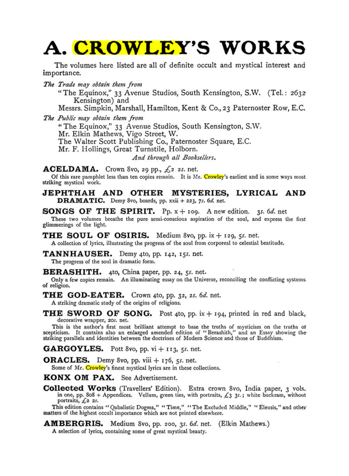 Original scan of The Equinox (Volume I, Number X), PDF page 596