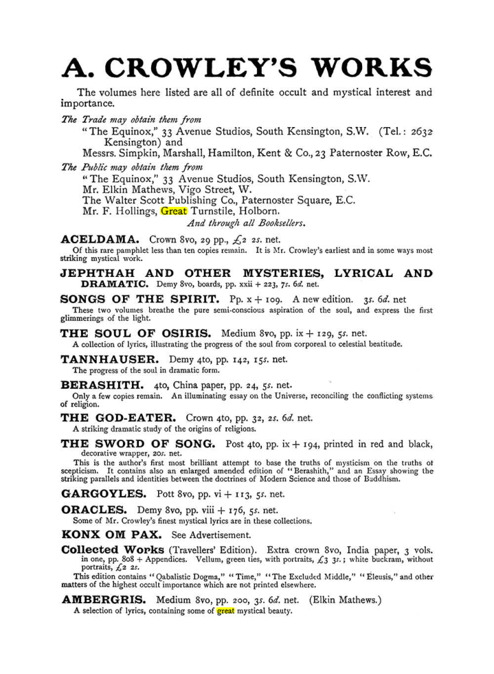 Original scan of The Equinox (Volume I, Number X), PDF page 596