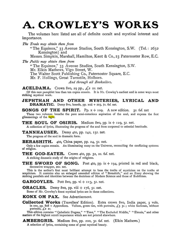 Original scan of The Equinox (Volume I, Number X), PDF page 596