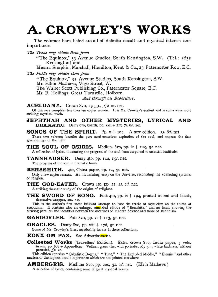 Original scan of The Equinox (Volume I, Number X), PDF page 596