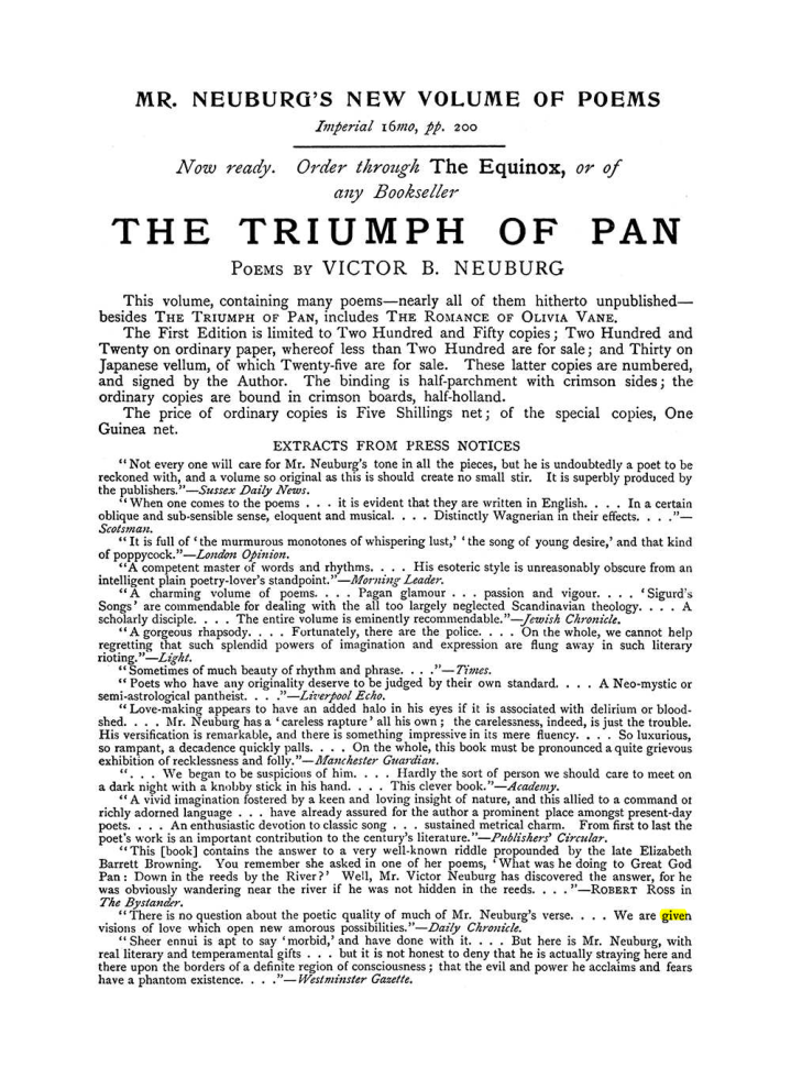 Original scan of The Equinox (Volume I, Number X), PDF page 599