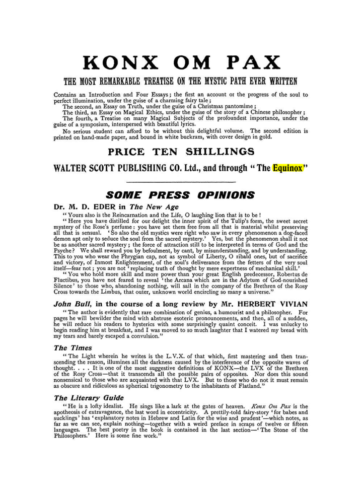 Original scan of The Equinox (Volume I, Number X), PDF page 602